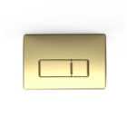 Square Brushed Gold Toilet Concealed Cistern Dual Flush Plate