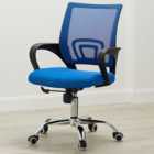LPD Furniture Tate Blue Mesh Back Swivel Office Chair