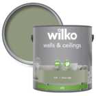 Wilko Walls & Ceilings Deep Sage Silk Emulsion Paint 2.5L