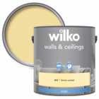 Wilko Walls & Ceilings Lemon Sorbet Matt Emulsion Paint 2.5L