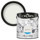 Crown Walls & Ceilings Sail White Mid Sheen Emulsion Paint 2.5L