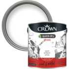 Crown Quick Dry Wood and Metal Pure Brilliant White Gloss Paint 2.5L