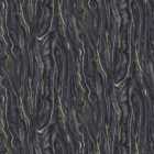 Galerie Elle Decoration Marble Black and Gold Wallpaper
