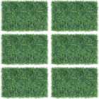 Yaheetech Pack of 6 Artificial Grass Boxwood Hedge Wall Panels Privacy Hedge Screen