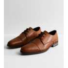 Jack & Jones Dark Brown Leather Oxford Shoes