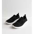 Black Knit Chunky Trainers