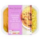 Waitrose Indian Chicken Korma With Pilau Rice Curry for 1, 400g