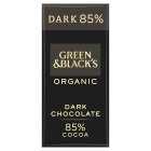 Green & Black's Organic 85% Dark Chocolate Bar, 90g
