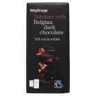 Waitrose Belgian Dark Chocolate 72%, 180g