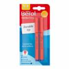 Berol Blue Medium Handwriting Pen 2 pack