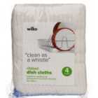 Wilko Ribbed Dish Cloths 4 pack