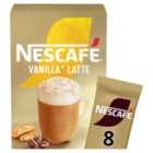 Nescafe Gold Vanilla Latte Instant Coffee 8 Sachets 8 per pack