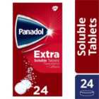 Panadol Extra Painkillers Soluble Paracetamol & Caffeine 500mg 24 per pack