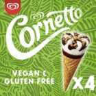 Cornetto Gluten Free & Dairy Free Vegan Ice Cream Cones 4 x 90ml