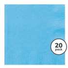 Baby Blue 2 Ply Paper Party Napkins 20 per pack