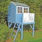 Shire Bunny & Platform Elevated Wooden Playhouse with Balcony - 4 x 4ft