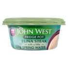 John West No Drain Fridge Pot Tuna Steak In Spring Water 110g