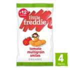 Little Freddie Tomato Organic Multigrain Smiles, 12 mths+ Multipack 4 x 11g