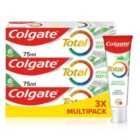  Colgate Total Advanced Deep Clean Toothpaste 3 x 75ml