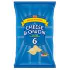 Morrisons Cheese and Onion Flavour Crisps Multipack 6 x 25g