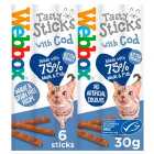 Webbox Cats Delight Tasty Sticks With Cod 6 Sticks 30g