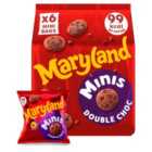 Maryland Cookies Double Chocolate Minis 6 Pack Multipack 6 x 19.8g