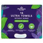 Morrisons Normal Ultra Towels without Wings 16 per pack