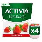 Activia Strawberry Gut Health Yogurts, 4x115g