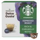 STARBUCKS Dark Espresso Roast Coffee Pods by NESCAFE Dolce Gusto 12 per pack