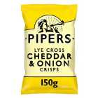 Pipers Lye Cross Cheddar & Onion Sharing Bag Crisps 150g