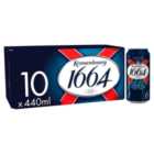 Kronenbourg 1664 Lager Beer Cans 10 x 440ml