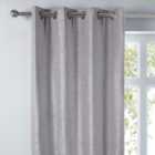 Chenille Wave Eyelet Curtains