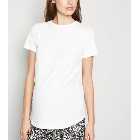 Maternity White Roll Sleeve T-Shirt
