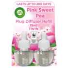 Airwick Pink Sweet Pea Plug In Twin Refill 2 x 17ml