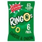 Golden Wonder Ringos Cheese & Onion 6 x 12.5g