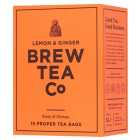 Brew Tea Co Lemon & Ginger Tea Bags 15 per pack