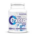 Extra Ice Peppermint Sugarfree Chewing Gum Bottle 46 Pieces 64g