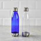 Morrisons Clear Milk Bottle Shape Water Bottle With Lid 650ml 