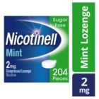 Nicotinell Nicotine Lozenge Quit Smoking Sugar Free Mint 2mg 204 Pack 204 per pack