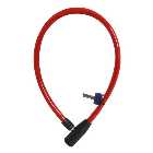 Oxford OF226 Hoop4 Cable Lock 4mm x 600mm Red