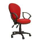 Ascot AS031 High Back Operator Chair with Arms - Red