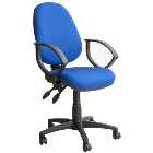 Kirby KR031 High Back Operator Chair with Arms - Blue
