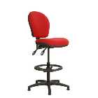 Ascot AS020D Medium Back Cashier/Draughtsman Chair - Red