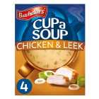 Batchelors Cup a Soup Chicken & Leek 4 Sachets 86g