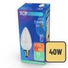 TCP Light Bulb LED Candle Small Screw 5.3w - 40w Warm white