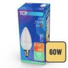 TCP Light Bulb LED Candle Small Srew 7.5w - 60w Warm white 1 pk