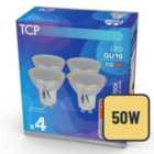 TCP Spotlight Glass GU10 50W Light Bulbs 4 per pack