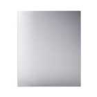 GoodHome Polished Steel Single Brushed effect Stainless steel Splashback, (H)800mm (W)600mm (T)1mm