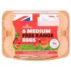 Morrisons Medium Free Range Eggs 6 per pack
