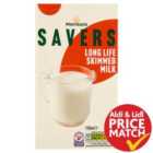 Morrisons Savers Long Life Skimmed Milk 1L